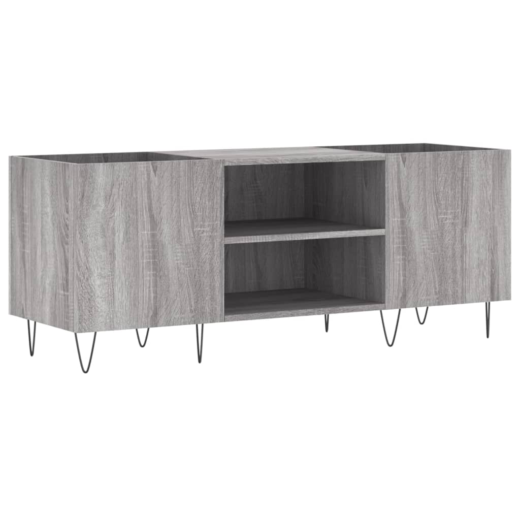 Plattenschrank Grau Sonoma 121x38x48 cm Holzwerkstoff - Pazzar.ch
