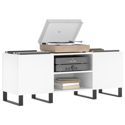 Plattenschrank Weiß 121x38x48 cm Holzwerkstoff - Pazzar.ch