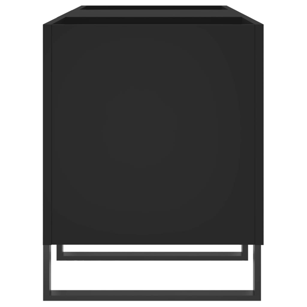 Plattenschrank Schwarz 121x38x48 cm Holzwerkstoff - Pazzar.ch