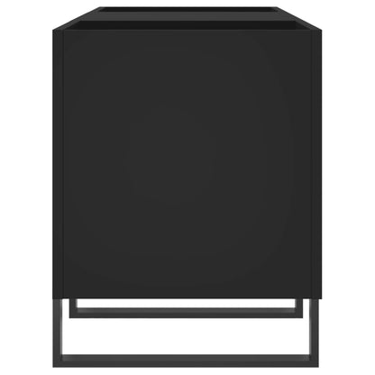 Plattenschrank Schwarz 121x38x48 cm Holzwerkstoff - Pazzar.ch