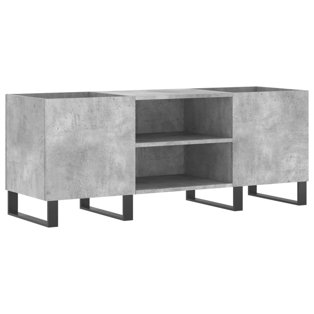 Plattenschrank Betongrau 121x38x48 cm Holzwerkstoff - Pazzar.ch