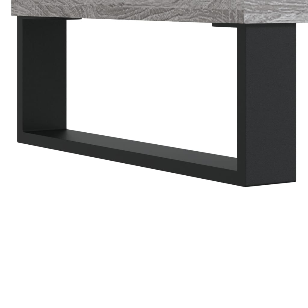 Plattenschrank Grau Sonoma 121x38x48 cm Holzwerkstoff - Pazzar.ch