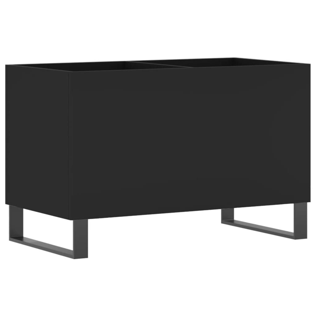 Plattenschrank Schwarz 74,5x38x48 cm Holzwerkstoff - Pazzar.ch
