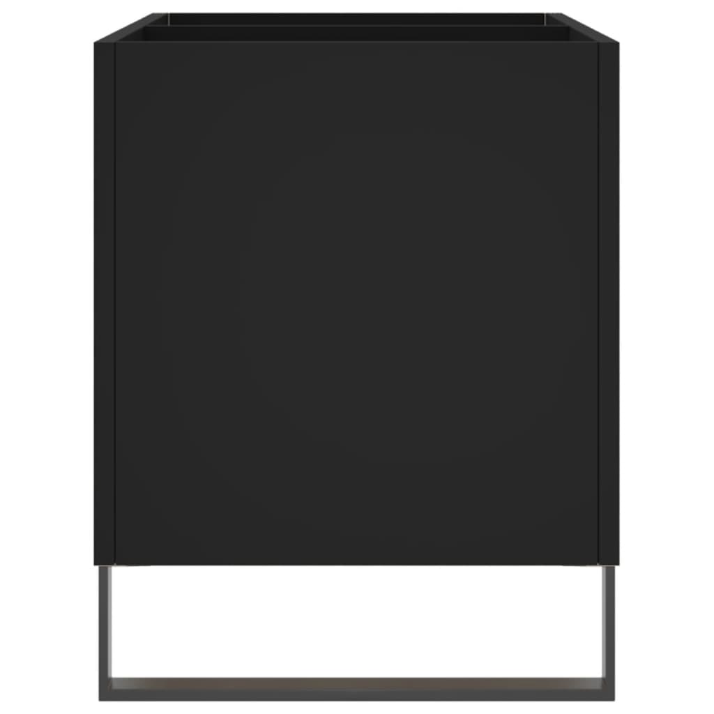 Plattenschrank Schwarz 74,5x38x48 cm Holzwerkstoff - Pazzar.ch