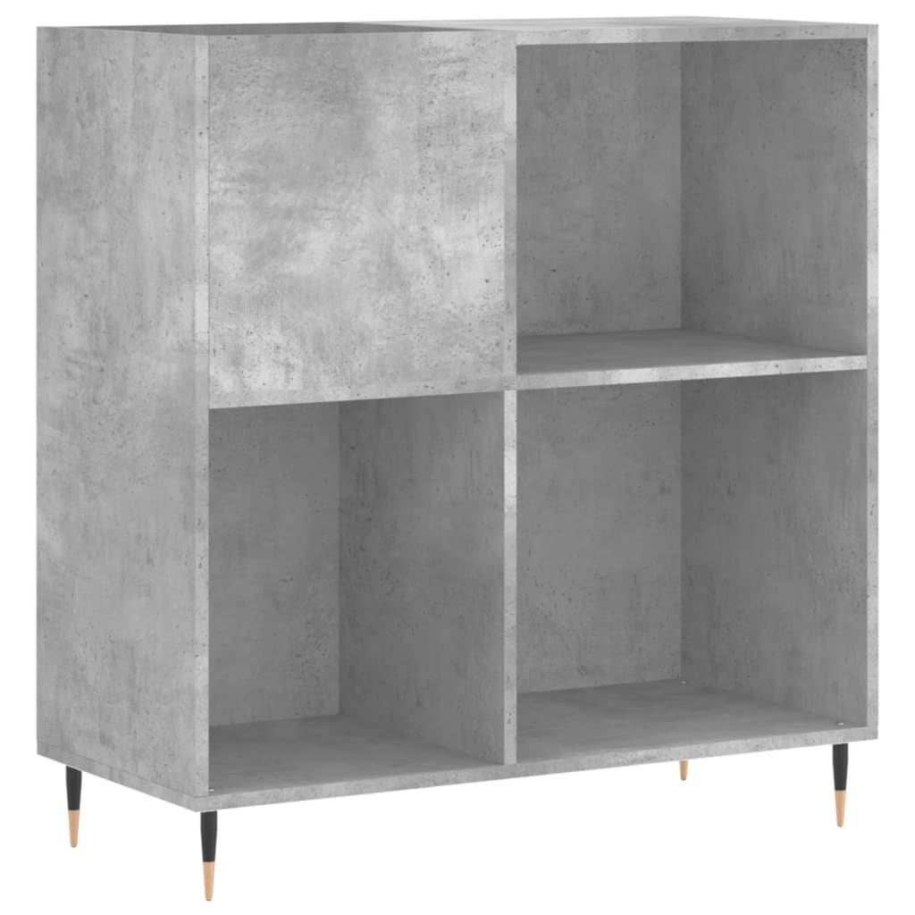 Plattenschrank Betongrau 84,5x38x89 cm Holzwerkstoff - Pazzar.ch