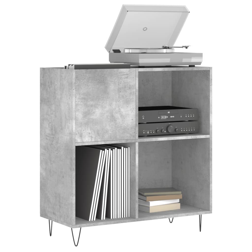 Plattenschrank Betongrau 84,5x38x89 cm Holzwerkstoff - Pazzar.ch
