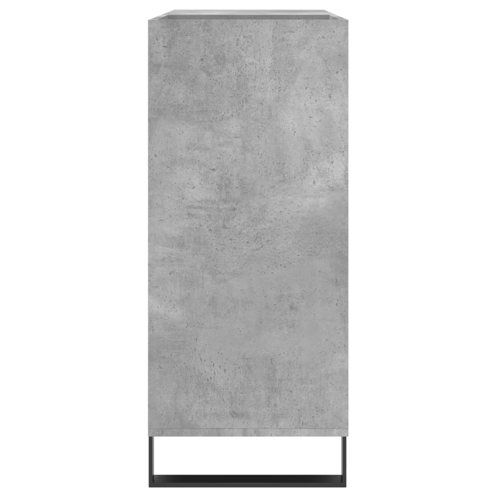 Plattenschrank Betongrau 84,5x38x89 cm Holzwerkstoff - Pazzar.ch