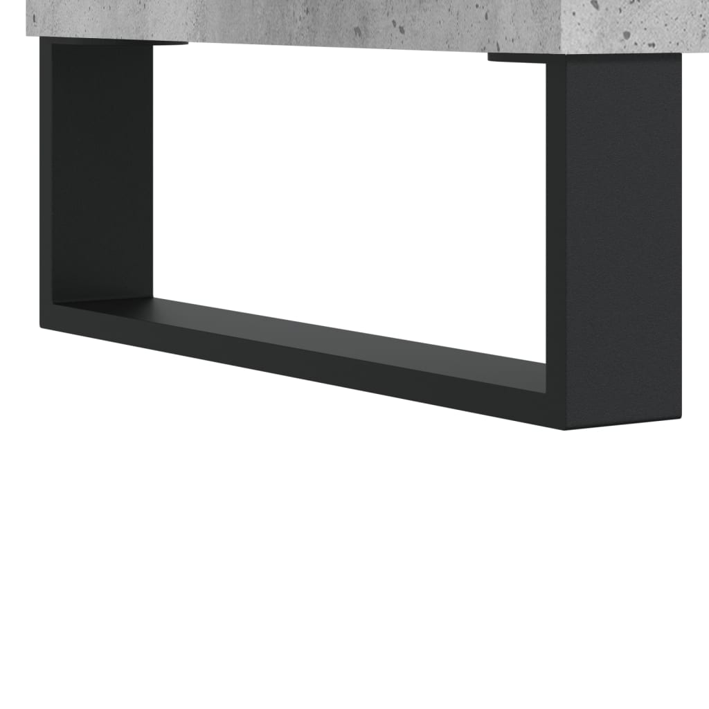 Plattenschrank Betongrau 84,5x38x89 cm Holzwerkstoff - Pazzar.ch