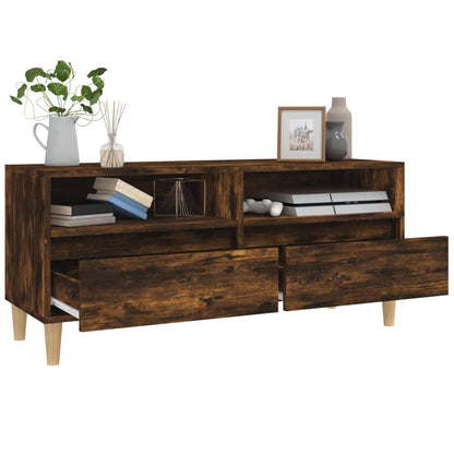 TV-Schrank Räuchereiche 100x34,5x44,5 cm Holzwerkstoff - Pazzar.ch