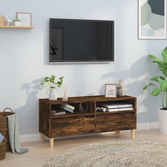 TV-Schrank Räuchereiche 100x34,5x44,5 cm Holzwerkstoff - Pazzar.ch