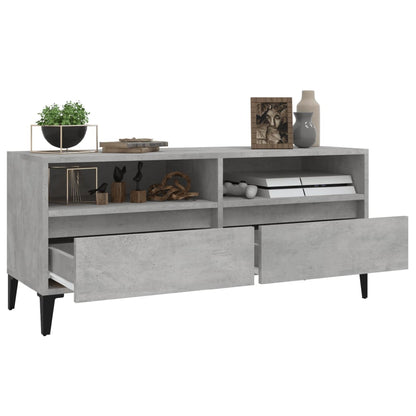 TV-Schrank Betongrau 100x34,5x44,5 cm Holzwerkstoff - Pazzar.ch