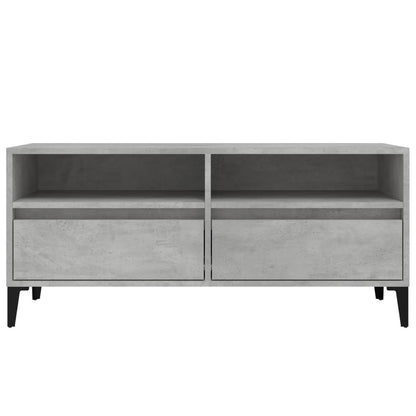 TV-Schrank Betongrau 100x34,5x44,5 cm Holzwerkstoff - Pazzar.ch
