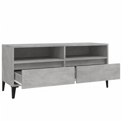 TV-Schrank Betongrau 100x34,5x44,5 cm Holzwerkstoff - Pazzar.ch