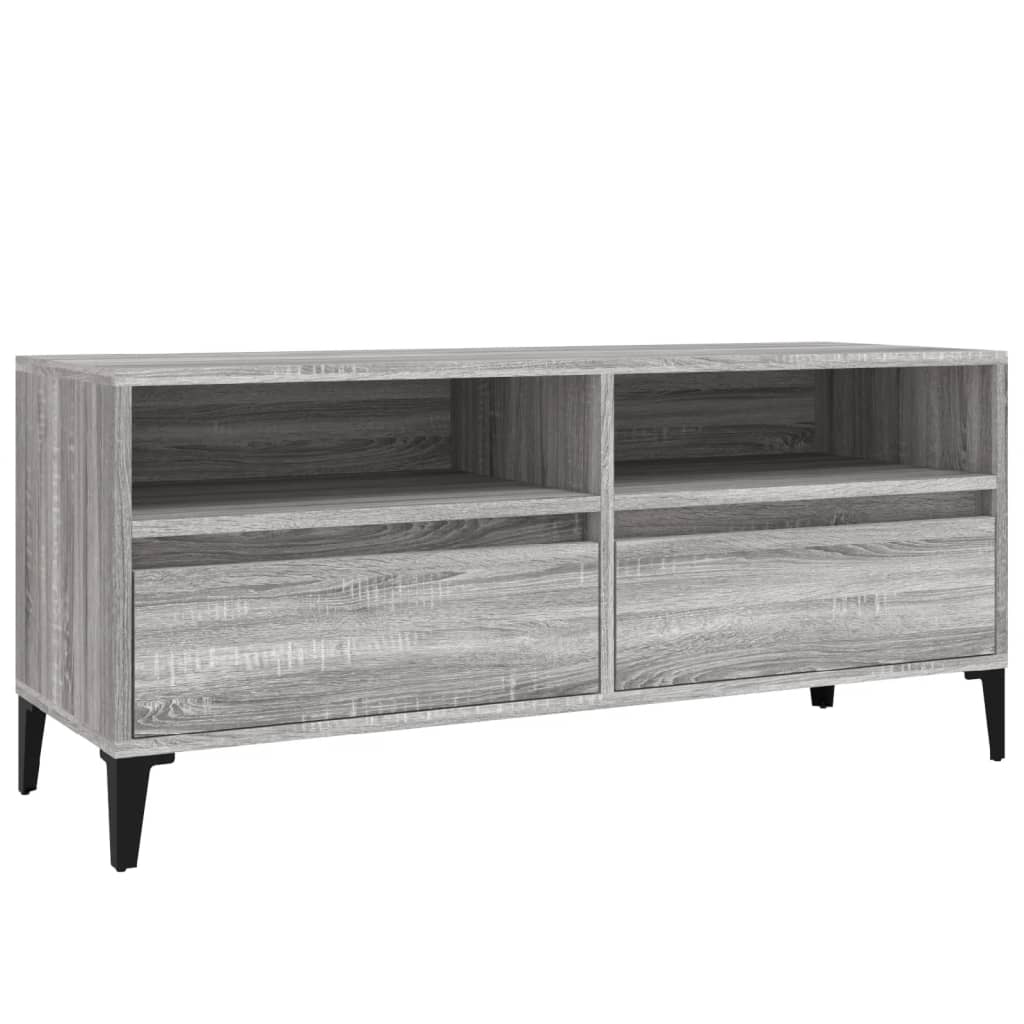 TV-Schrank Grau Sonoma 100x34,5x44,5 cm Holzwerkstoff - Pazzar.ch
