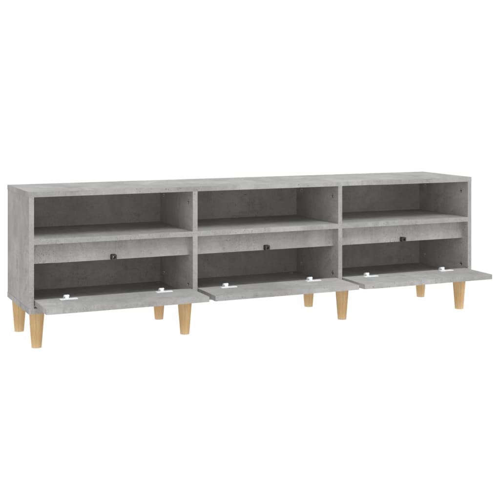 TV-Schrank Betongrau 150x30x44,5 cm Holzwerkstoff - Pazzar.ch
