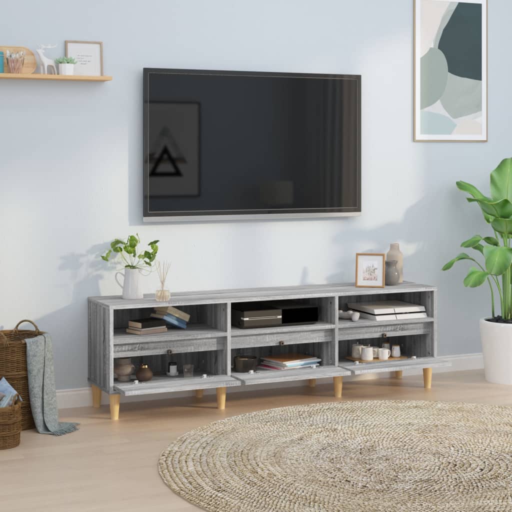 TV-Schrank Grau Sonoma 150x30x44,5 cm Holzwerkstoff - Pazzar.ch