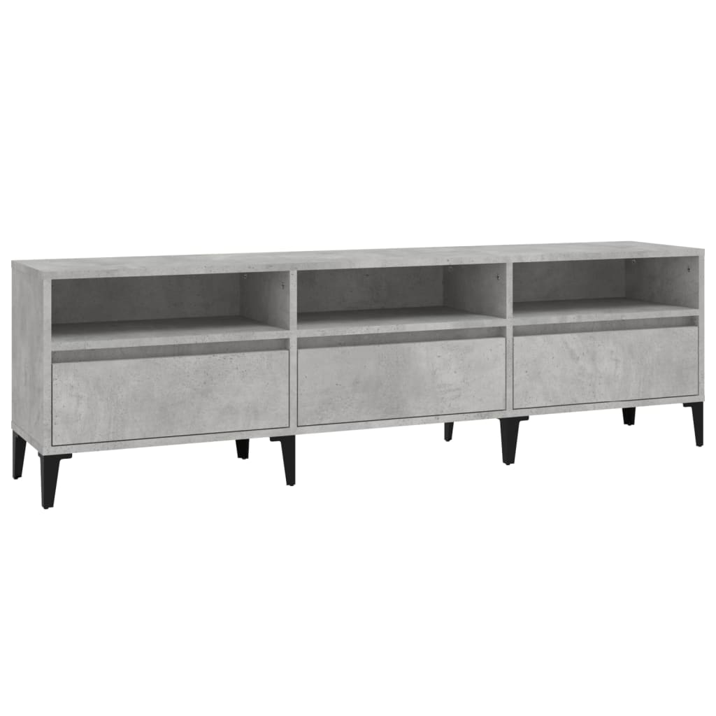 TV-Schrank Betongrau 150x30x44,5 cm Holzwerkstoff - Pazzar.ch