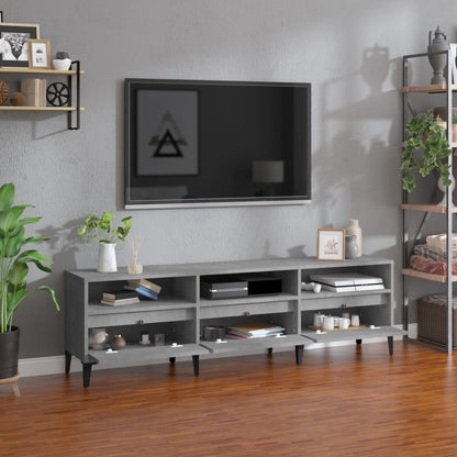 TV-Schrank Betongrau 150x30x44,5 cm Holzwerkstoff - Pazzar.ch