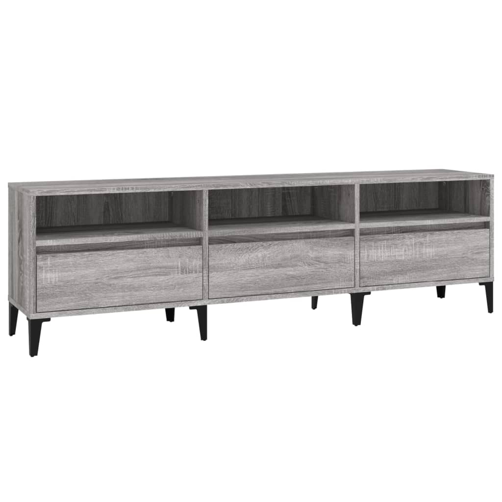 TV-Schrank Grau Sonoma 150x30x44,5 cm Holzwerkstoff - Pazzar.ch