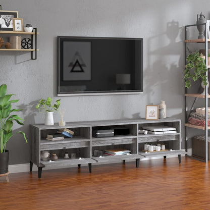 TV-Schrank Grau Sonoma 150x30x44,5 cm Holzwerkstoff - Pazzar.ch