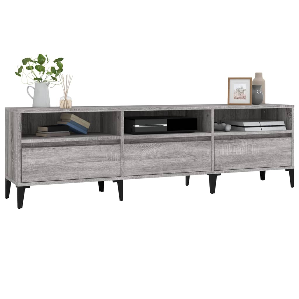 TV-Schrank Grau Sonoma 150x30x44,5 cm Holzwerkstoff - Pazzar.ch