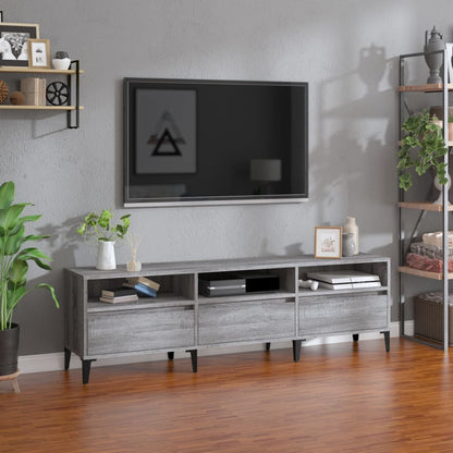 TV-Schrank Grau Sonoma 150x30x44,5 cm Holzwerkstoff - Pazzar.ch