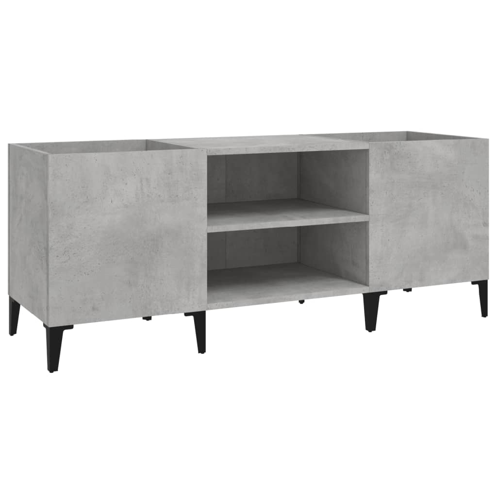 Plattenschrank Betongrau 121x38x48 cm Holzwerkstoff - Pazzar.ch
