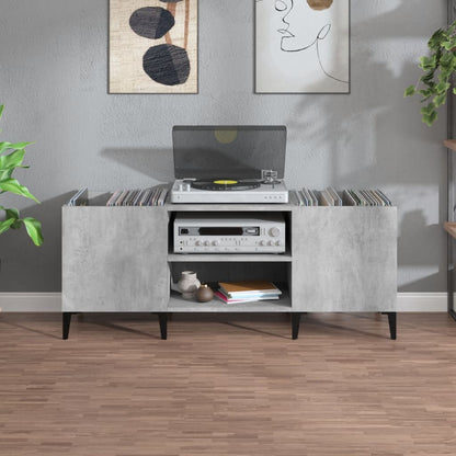 Plattenschrank Betongrau 121x38x48 cm Holzwerkstoff - Pazzar.ch