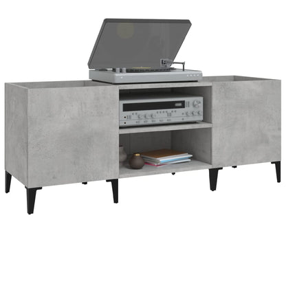 Plattenschrank Betongrau 121x38x48 cm Holzwerkstoff - Pazzar.ch