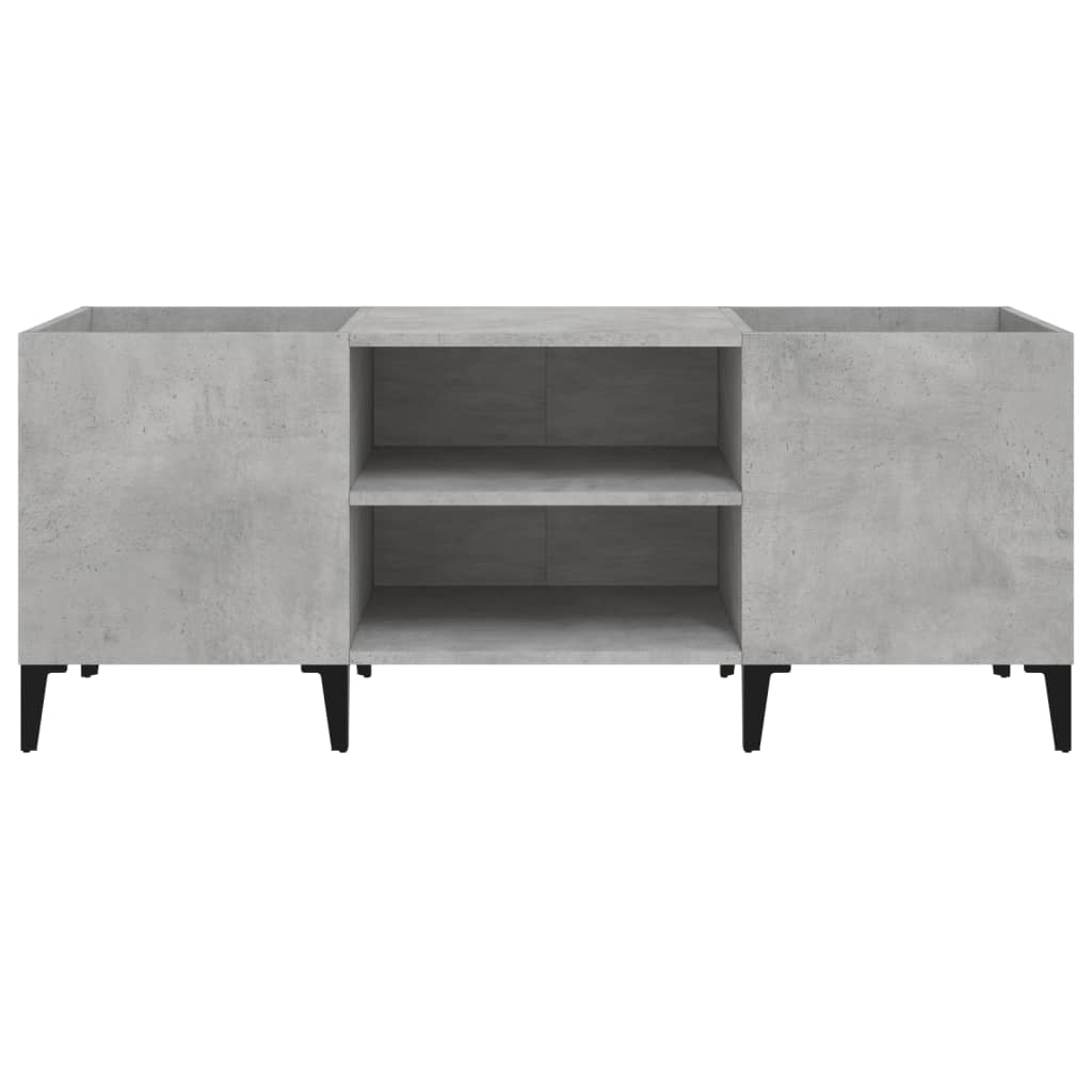 Plattenschrank Betongrau 121x38x48 cm Holzwerkstoff - Pazzar.ch