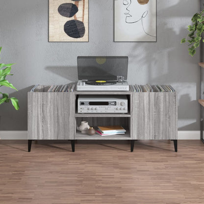 Plattenschrank Grau Sonoma 121x38x48 cm Holzwerkstoff - Pazzar.ch