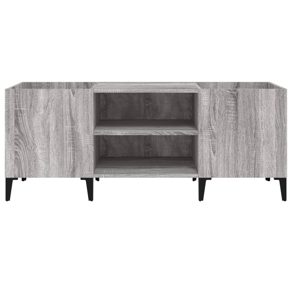 Plattenschrank Grau Sonoma 121x38x48 cm Holzwerkstoff - Pazzar.ch