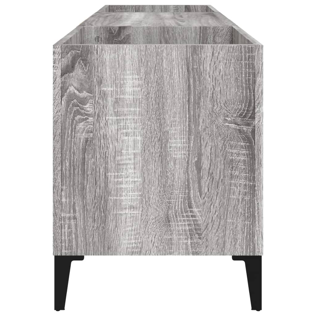 Plattenschrank Grau Sonoma 121x38x48 cm Holzwerkstoff - Pazzar.ch