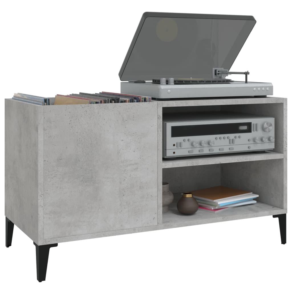 Plattenschrank Betongrau 84,5x38x48 cm Holzwerkstoff - Pazzar.ch