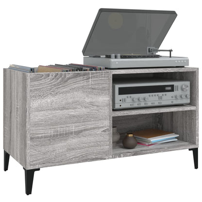 Plattenschrank Grau Sonoma 84,5x38x48 cm Holzwerkstoff - Pazzar.ch