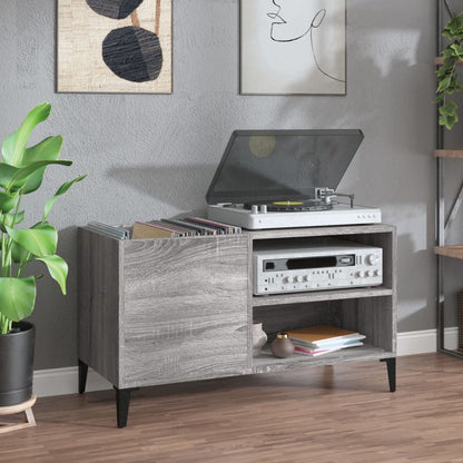 Plattenschrank Grau Sonoma 84,5x38x48 cm Holzwerkstoff - Pazzar.ch