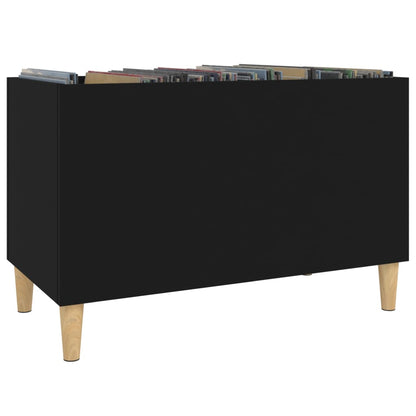 Plattenschrank Schwarz 74,5x38x48 cm Holzwerkstoff - Pazzar.ch