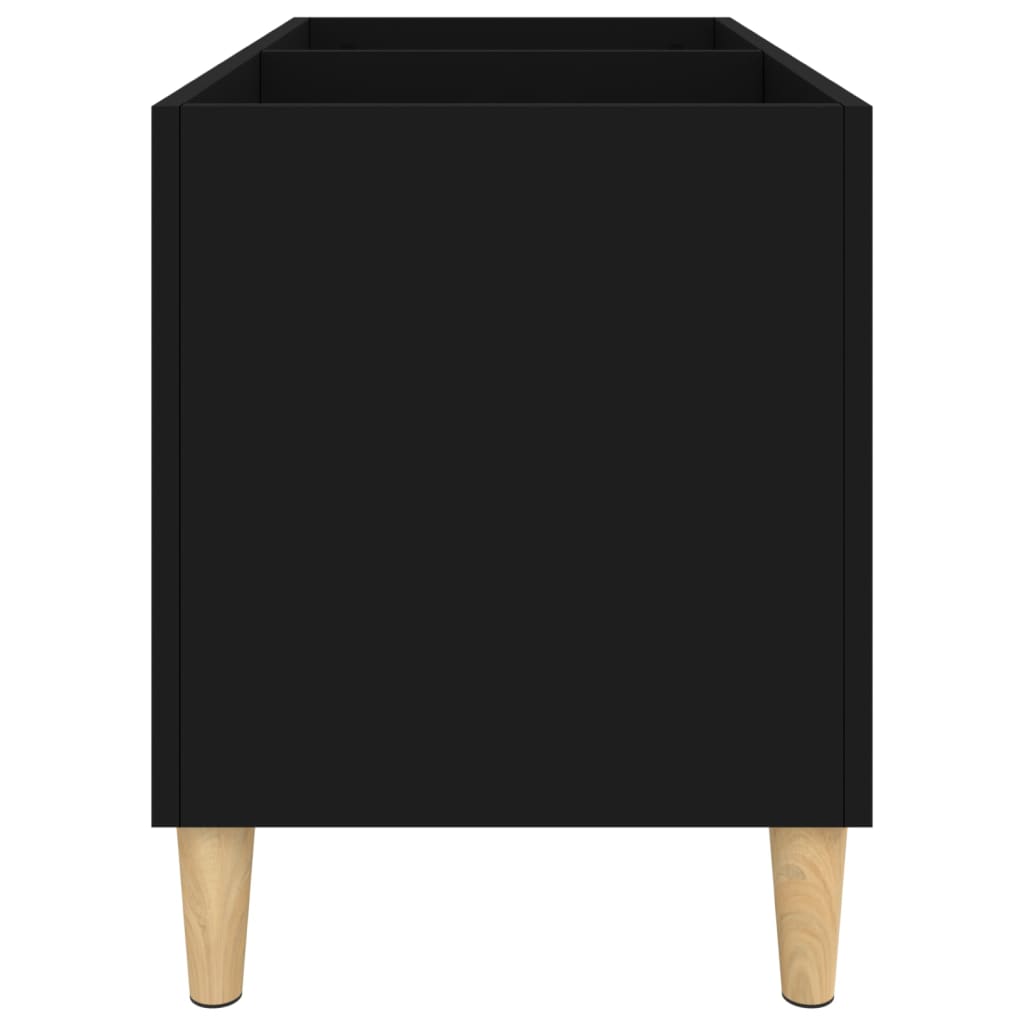 Plattenschrank Schwarz 74,5x38x48 cm Holzwerkstoff - Pazzar.ch