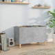 Plattenschrank Betongrau 74,5x38x48 cm Holzwerkstoff
