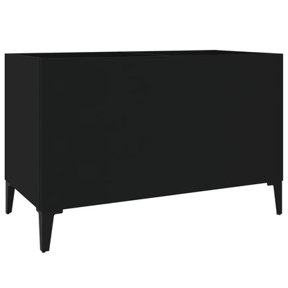 Plattenschrank Schwarz 74,5x38x48 cm Holzwerkstoff - Pazzar.ch