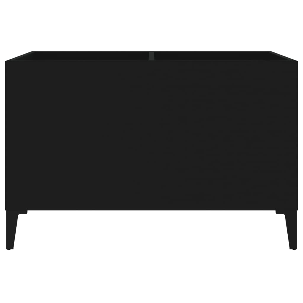 Plattenschrank Schwarz 74,5x38x48 cm Holzwerkstoff - Pazzar.ch