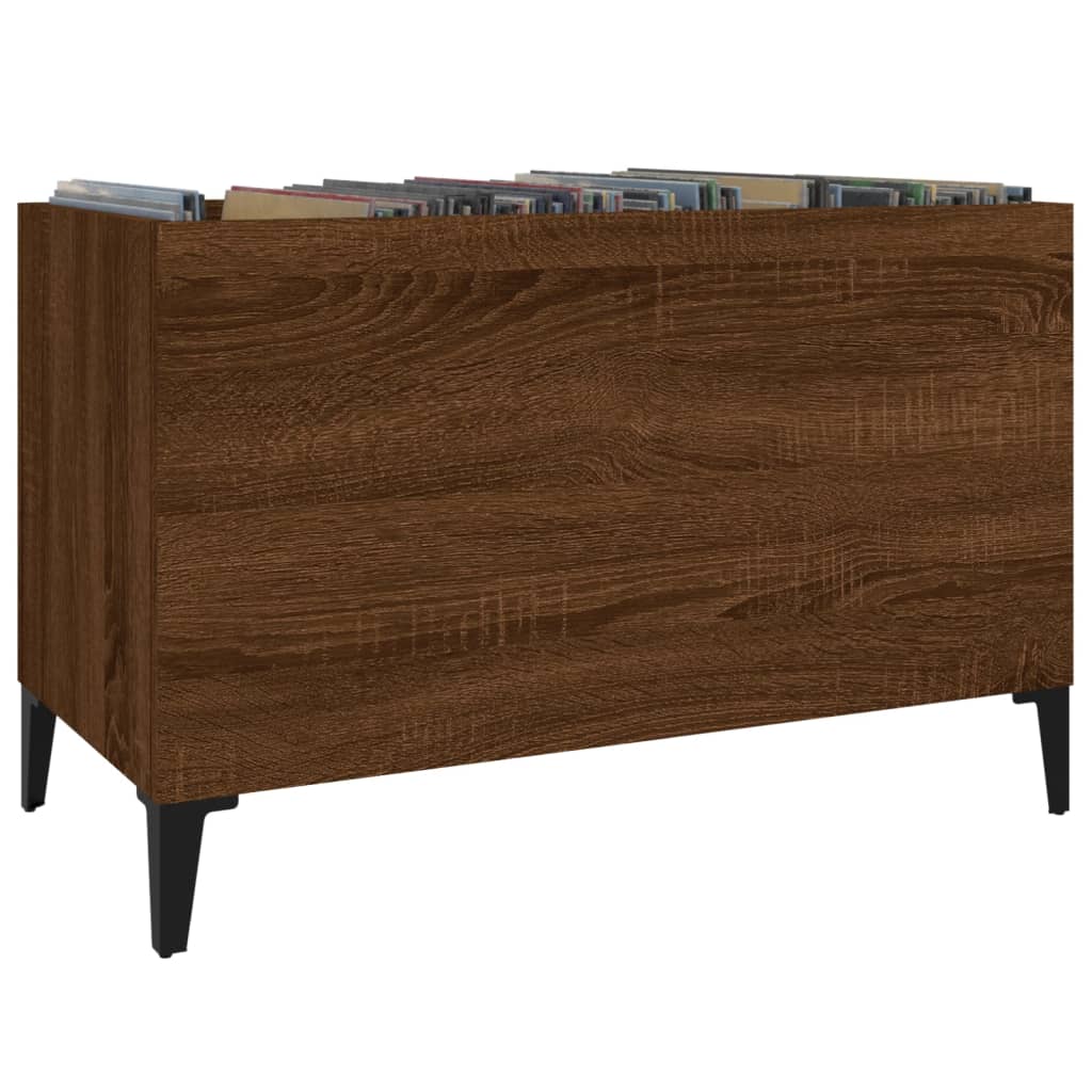 Plattenschrank Braun Eichen-Optik 74,5x38x48 cm Holzwerkstoff - Pazzar.ch