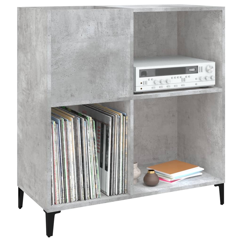 Plattenschrank Betongrau 84,5x38x89 cm Holzwerkstoff - Pazzar.ch
