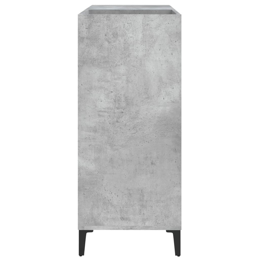 Plattenschrank Betongrau 84,5x38x89 cm Holzwerkstoff - Pazzar.ch