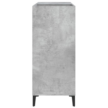 Plattenschrank Betongrau 84,5x38x89 cm Holzwerkstoff - Pazzar.ch