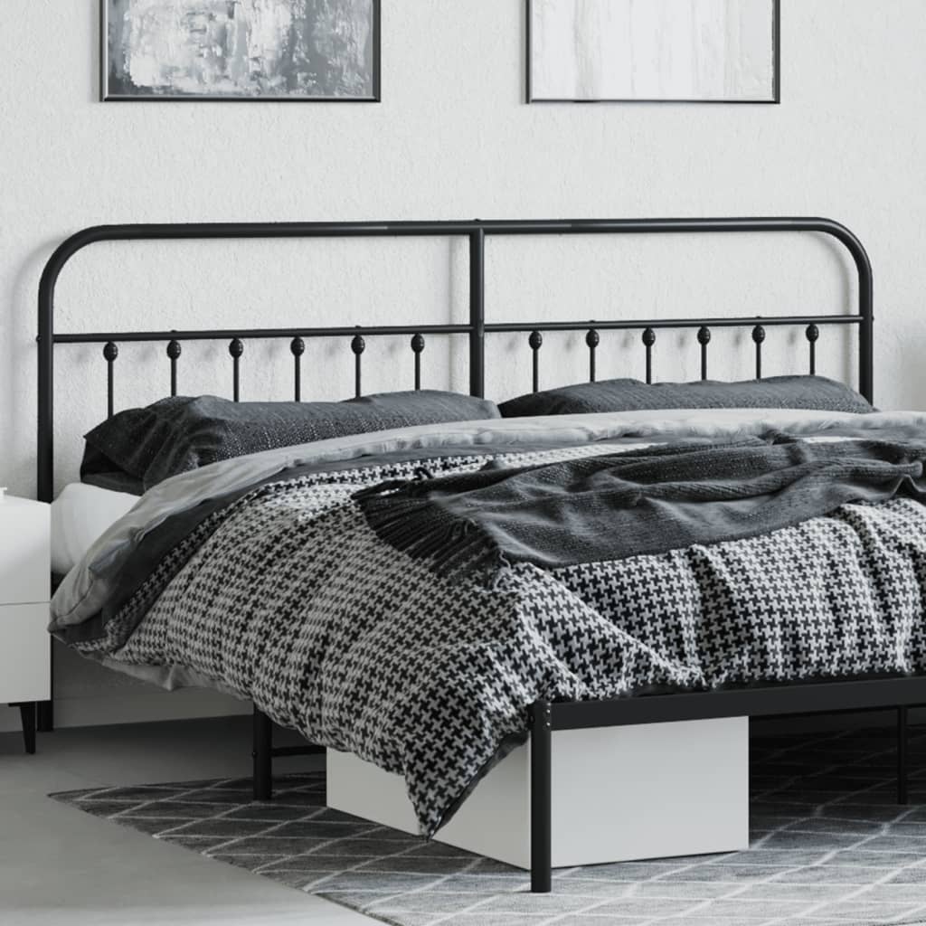 Kopfteil Metall Schwarz 193 cm - Pazzar.ch
