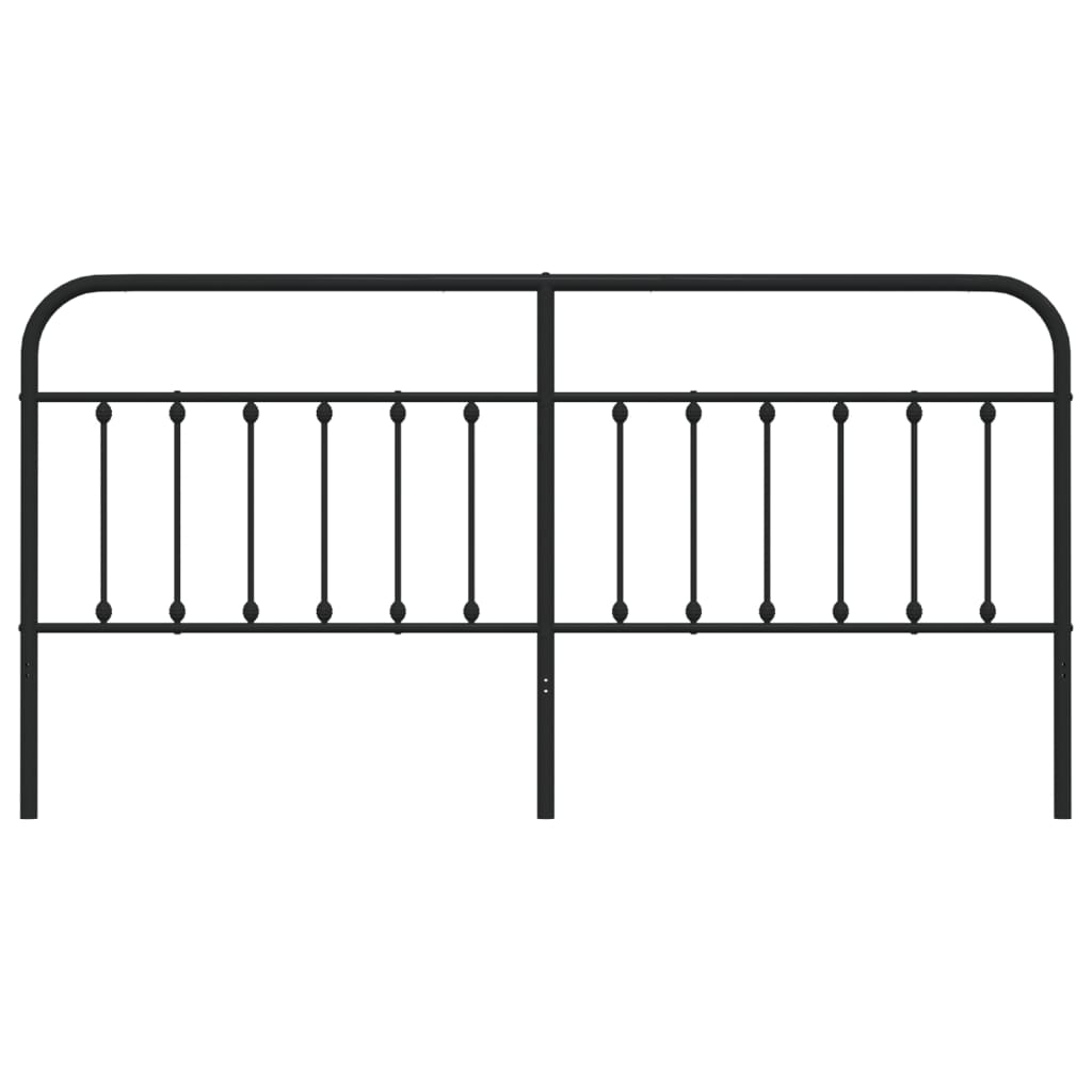 Kopfteil Metall Schwarz 193 cm