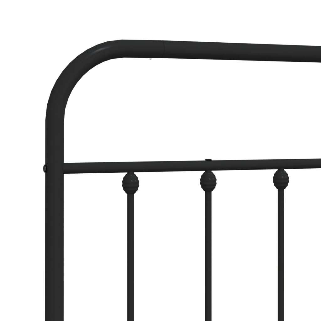 Kopfteil Metall Schwarz 193 cm - Pazzar.ch