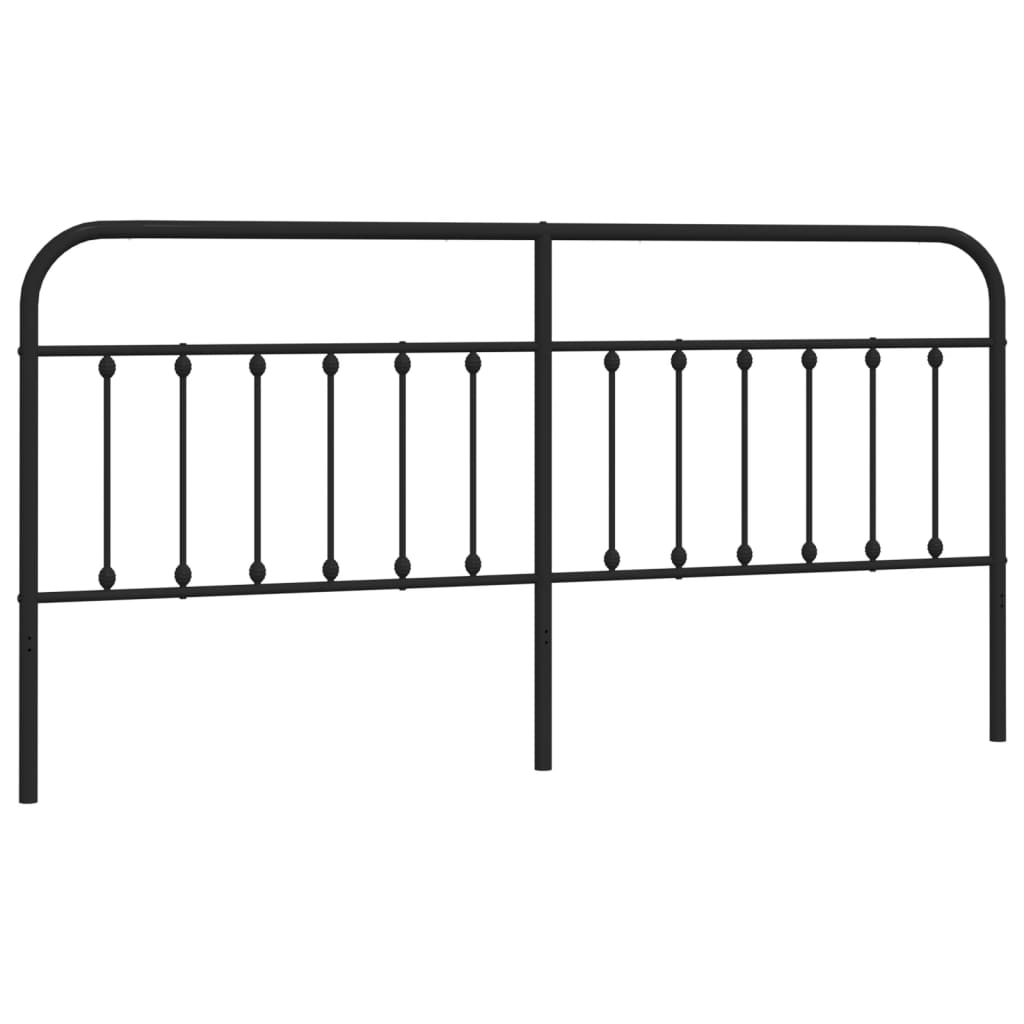 Kopfteil Metall Schwarz 200 cm - Pazzar.ch