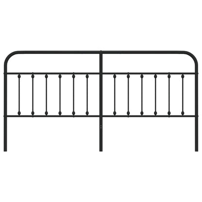 Kopfteil Metall Schwarz 200 cm - Pazzar.ch